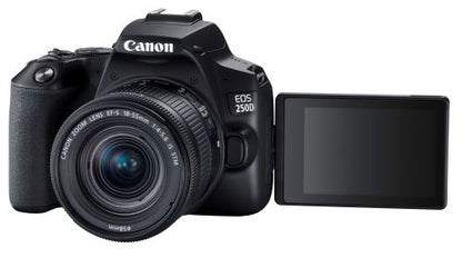 Canon EOS 250D Negra + Objetivo EF-S 18-55 mm f/4-5,6 IS STM