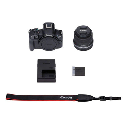 Canon EOS R50 (Negra) + Canon RF-S 18-45 mm f/4,5-6,3 IS STM