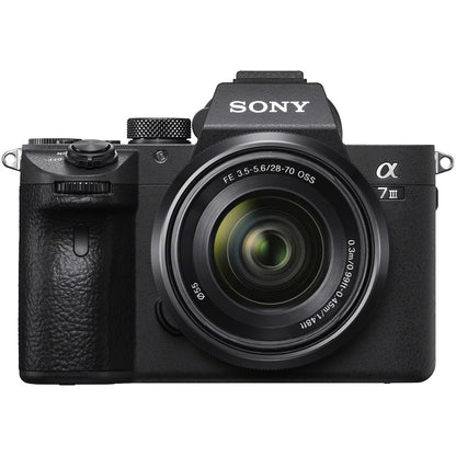 Sony Alpha 7 III negra + lente FE 28-70 mm f/3,5-5,6 negra